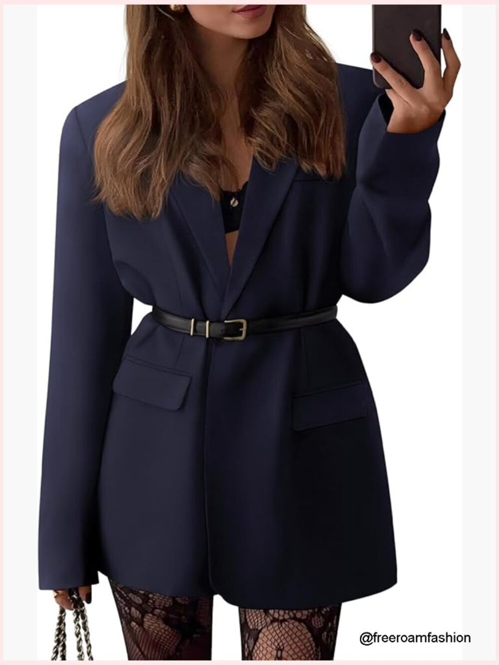 Oversized Blazer For Women, Open Front, Business Casual, Lightly Padded